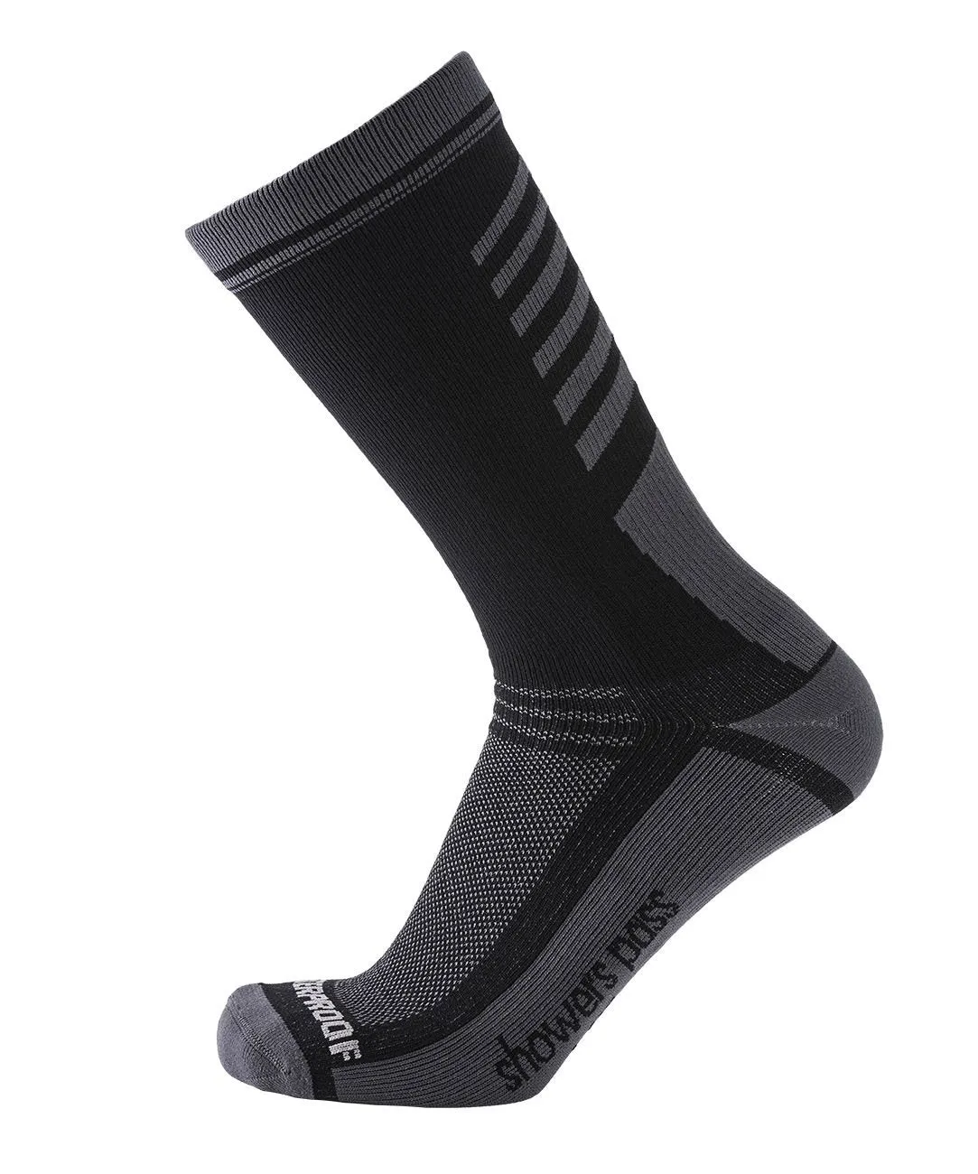 2022 Lightweight Waterproof Crosspoint Classic Socks Black by Showers Pass