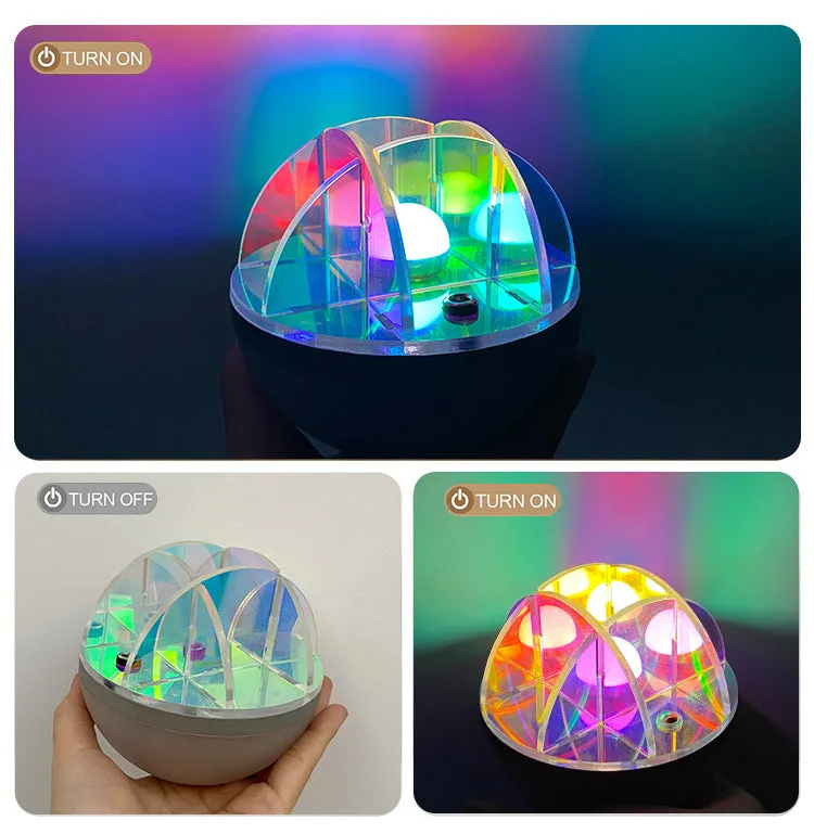 3W LED Acrylic Crystal Ball Night Light | Adjustable Colors | USB Powered