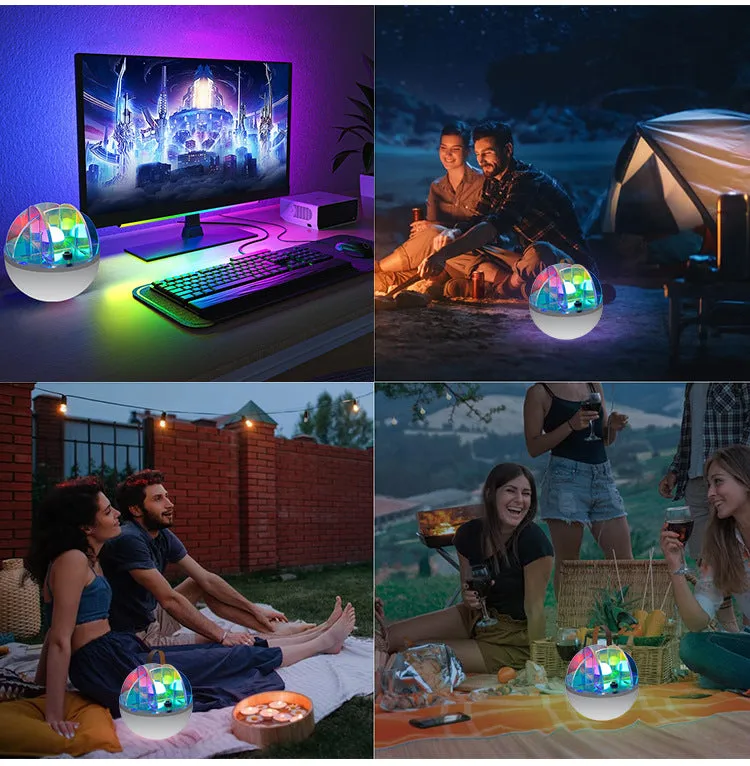 3W LED Acrylic Crystal Ball Night Light | Adjustable Colors | USB Powered