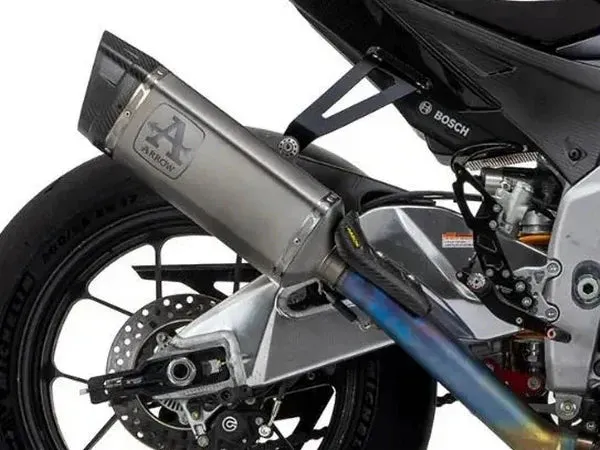 71001pt Arrow Aprilia Rsv4 1100 19-20 Factory Titanium Link Pipe Titanium Pista Silencer With Carbon End Cap And Db Killer