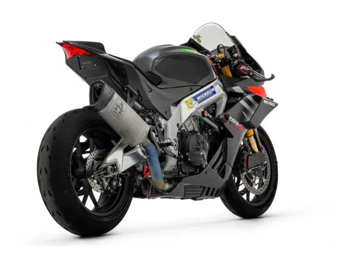 71001pt Arrow Aprilia Rsv4 1100 19-20 Factory Titanium Link Pipe Titanium Pista Silencer With Carbon End Cap And Db Killer