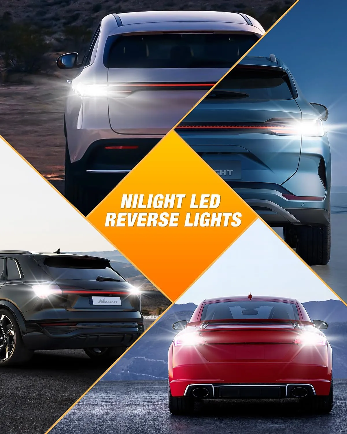 921 912 T15 906 922 W16W 3020 27SMD 6500K Xenon White LED Bulbs (Pairs)