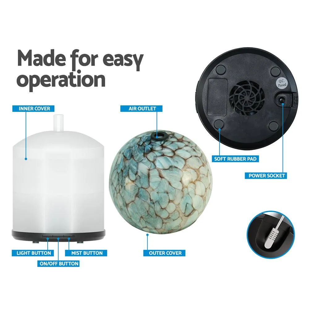 Aroma Diffuser LED Light Glass Essential Oil