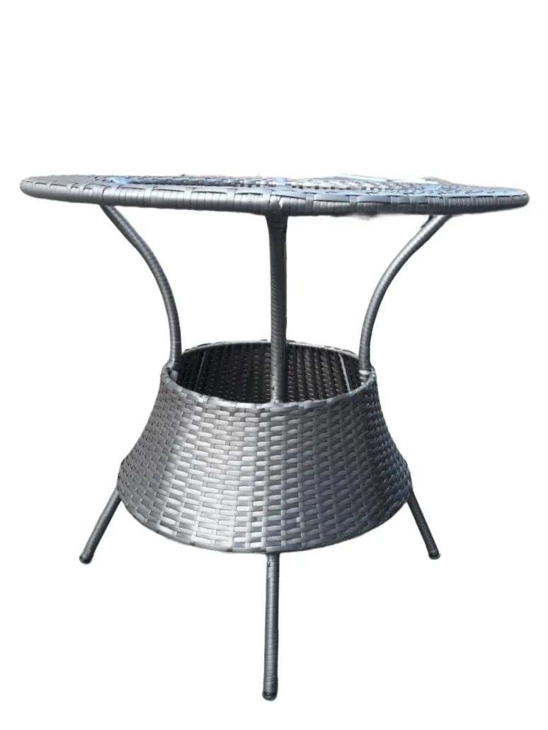 ART GHAR Rattan Seating Chair with Table Set || Both Indoor and Outdoor Use || Antique Tea/Coffee Table Furniture Set || 2 Chair and 1 Table Set for Balcony, Backyard & Garden(ART04)