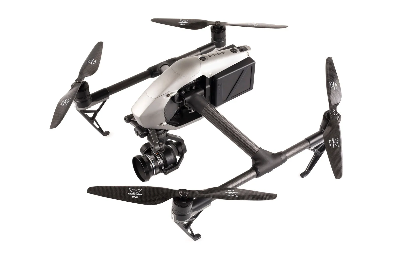 Carbon Fiber propeller adapters for DJI Inspire 2 drone