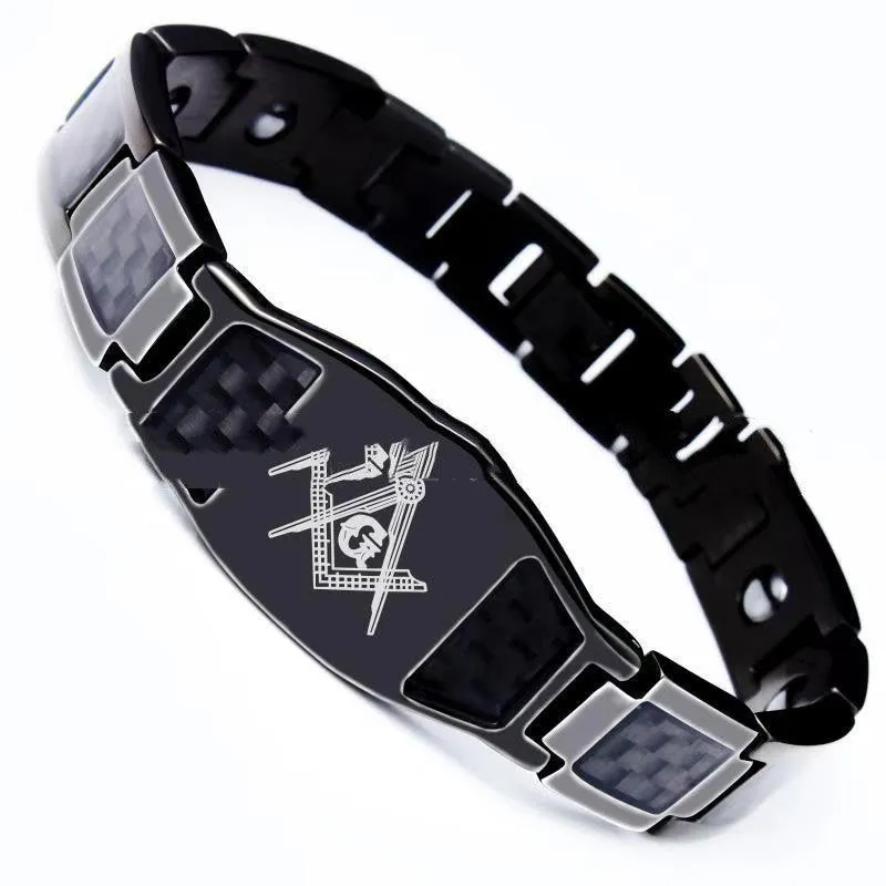 Carbon Fiber Titanium Steel Bracelet Magnet