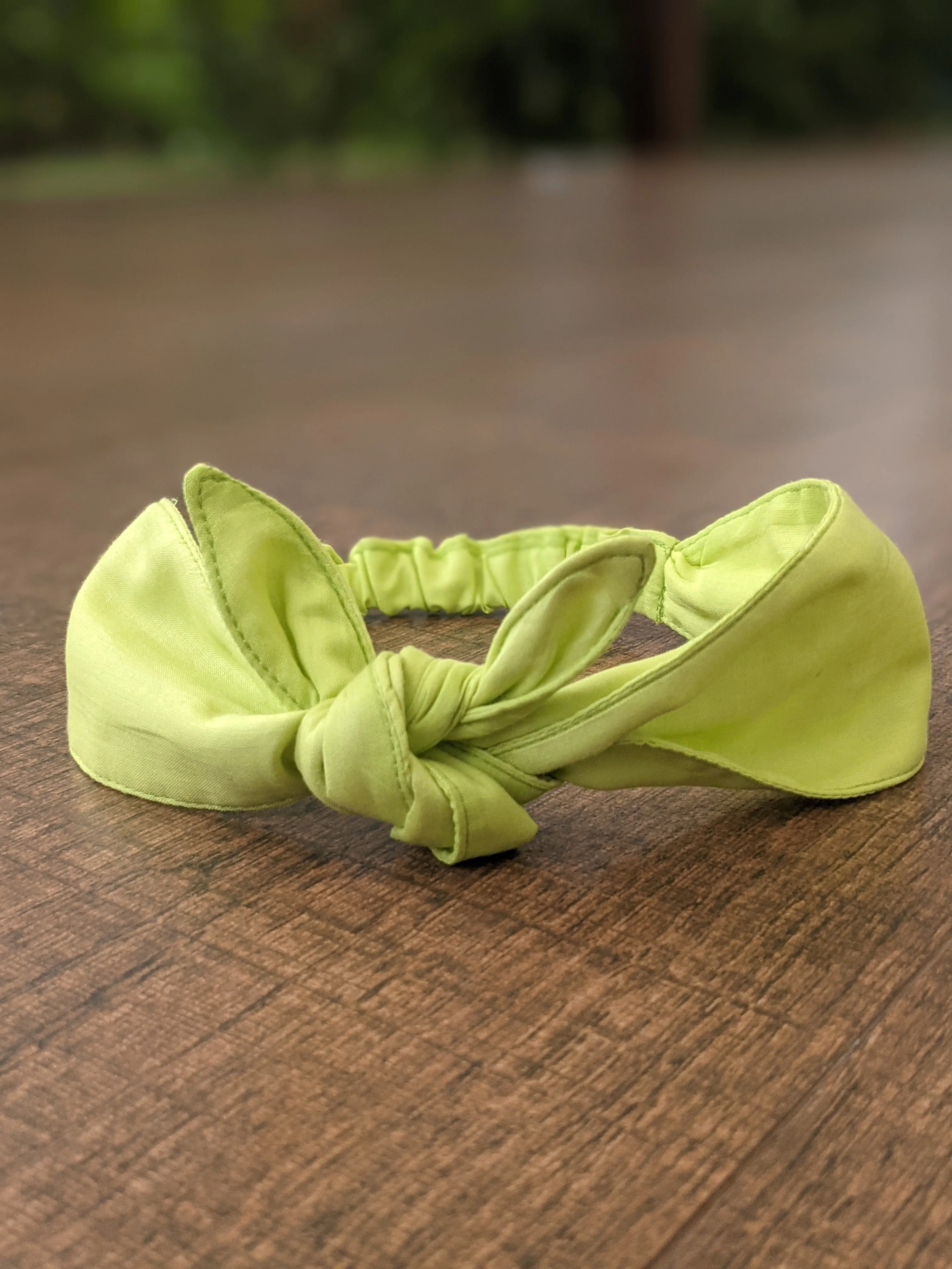 Cotton Malmal (Adjustable) Hairband - Lime Green