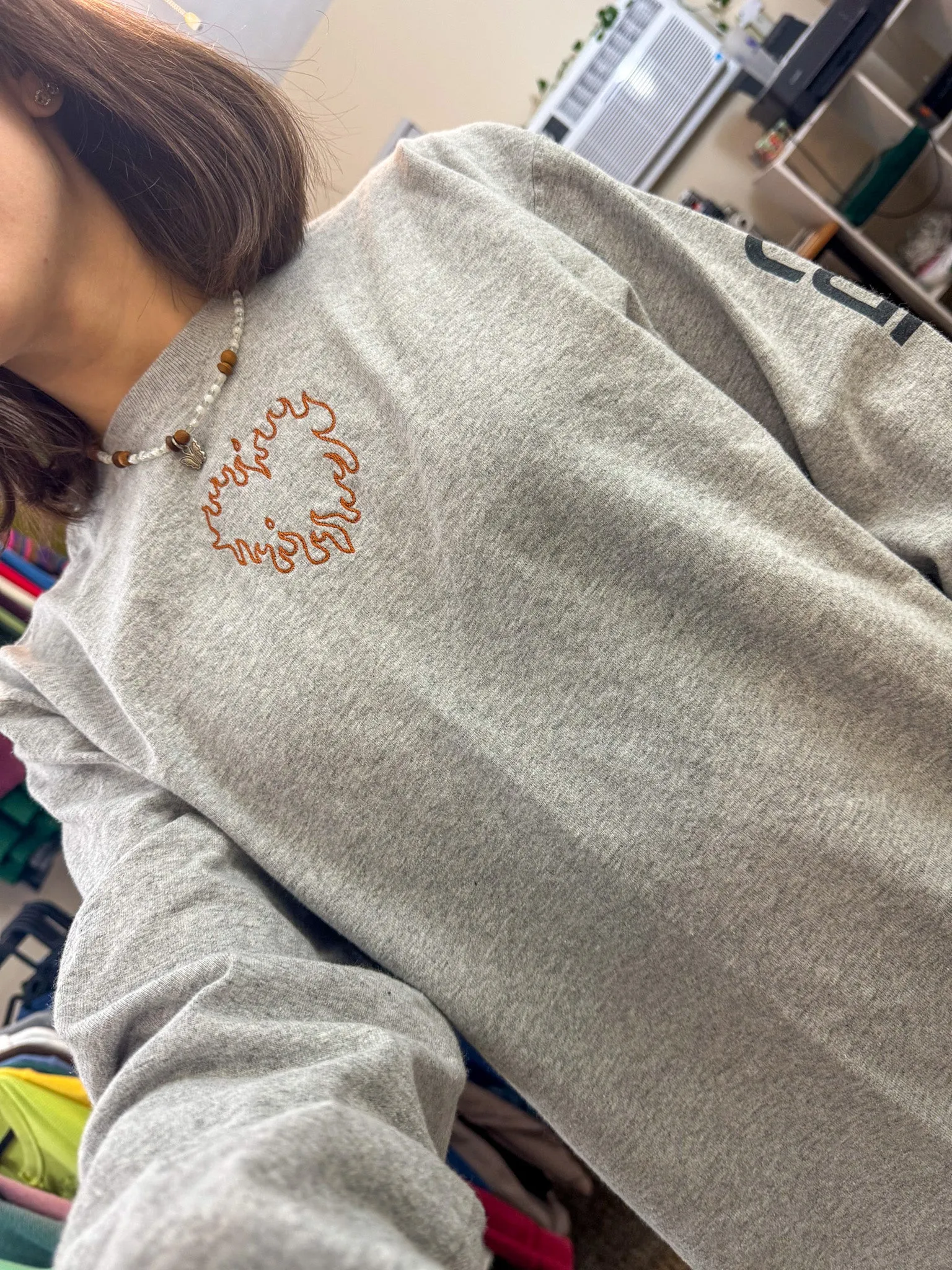 Flame Heart Grey Carhartt Long Sleeve S