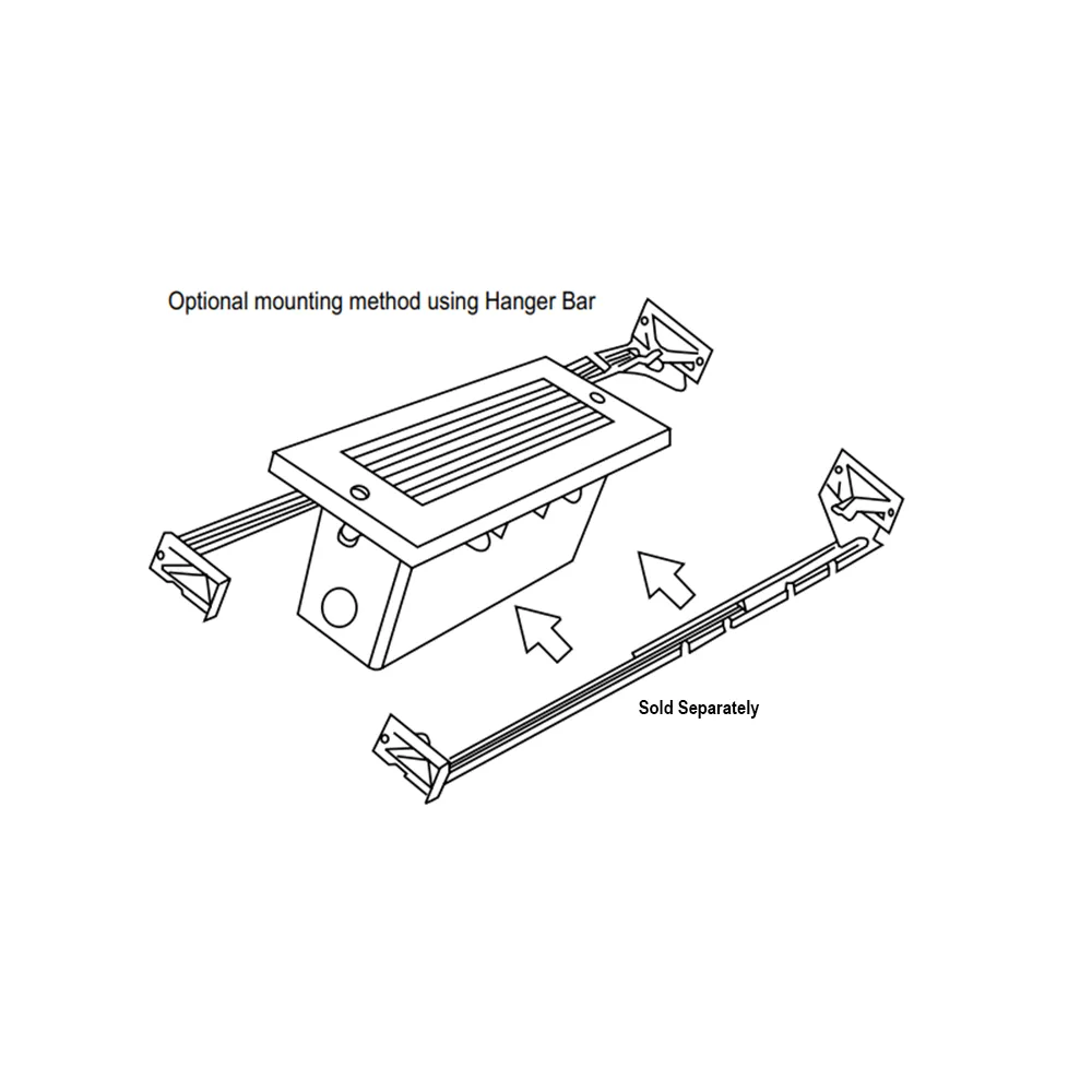LED Brick Lights Adjustable Hanger Bar and Bracket