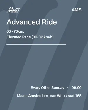 Maats Advanced Ride Amsterdam (Road)