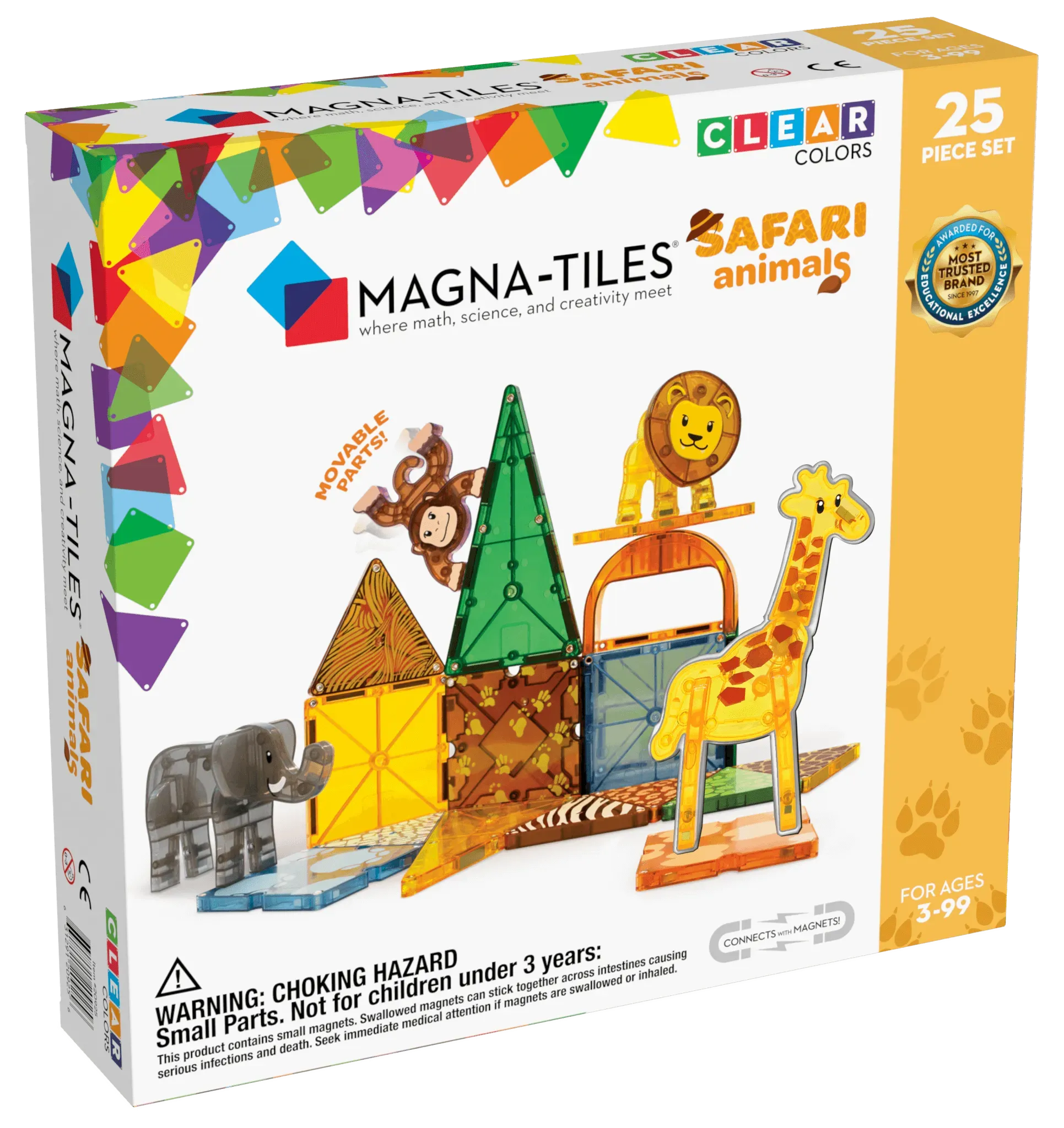 Magna-Tiles - Safari Animals 25-Piece Set (3 credits 3個玩具代金)