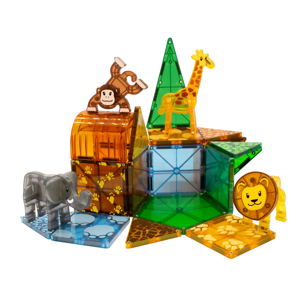 Magna-Tiles – Safari Animals – 25 Piece Set