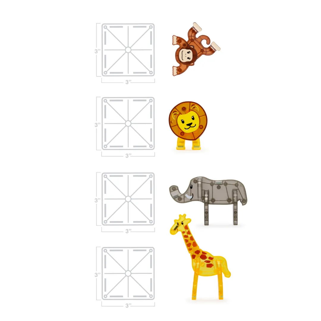 Magna-Tiles – Safari Animals – 25 Piece Set