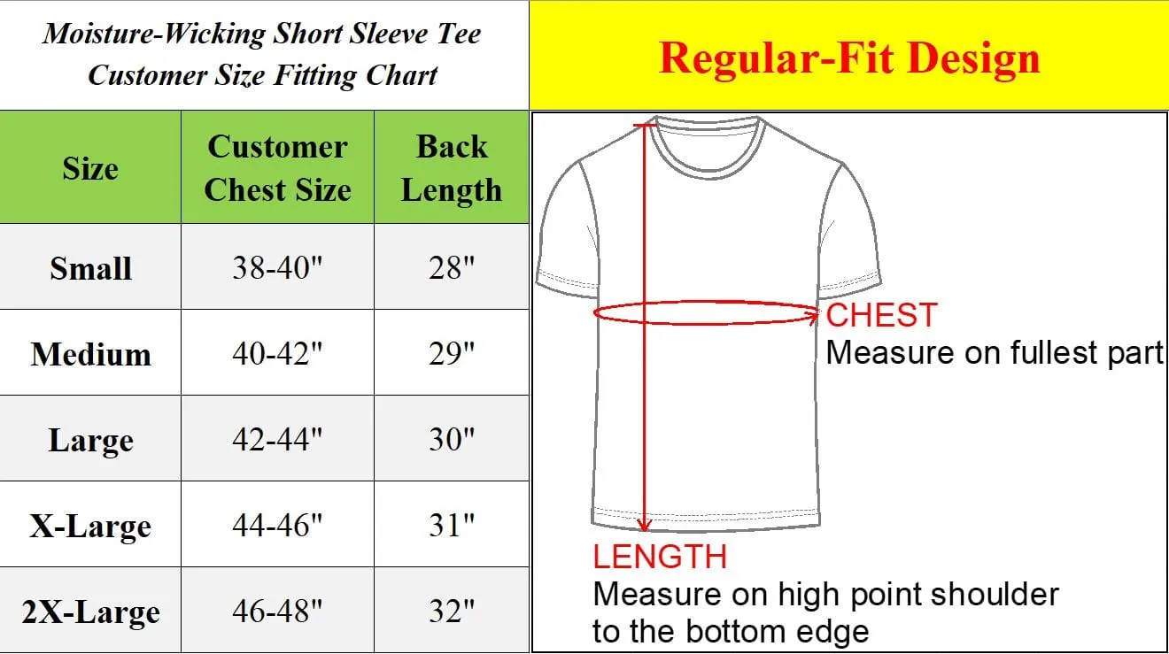 Men's Moisture-Wicking Wrinkle Free Performance Tee (S-2XL)
