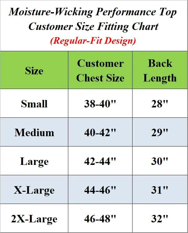 Men's Performance Moisture Wicking Active Short Sleeve & Muscle Tee