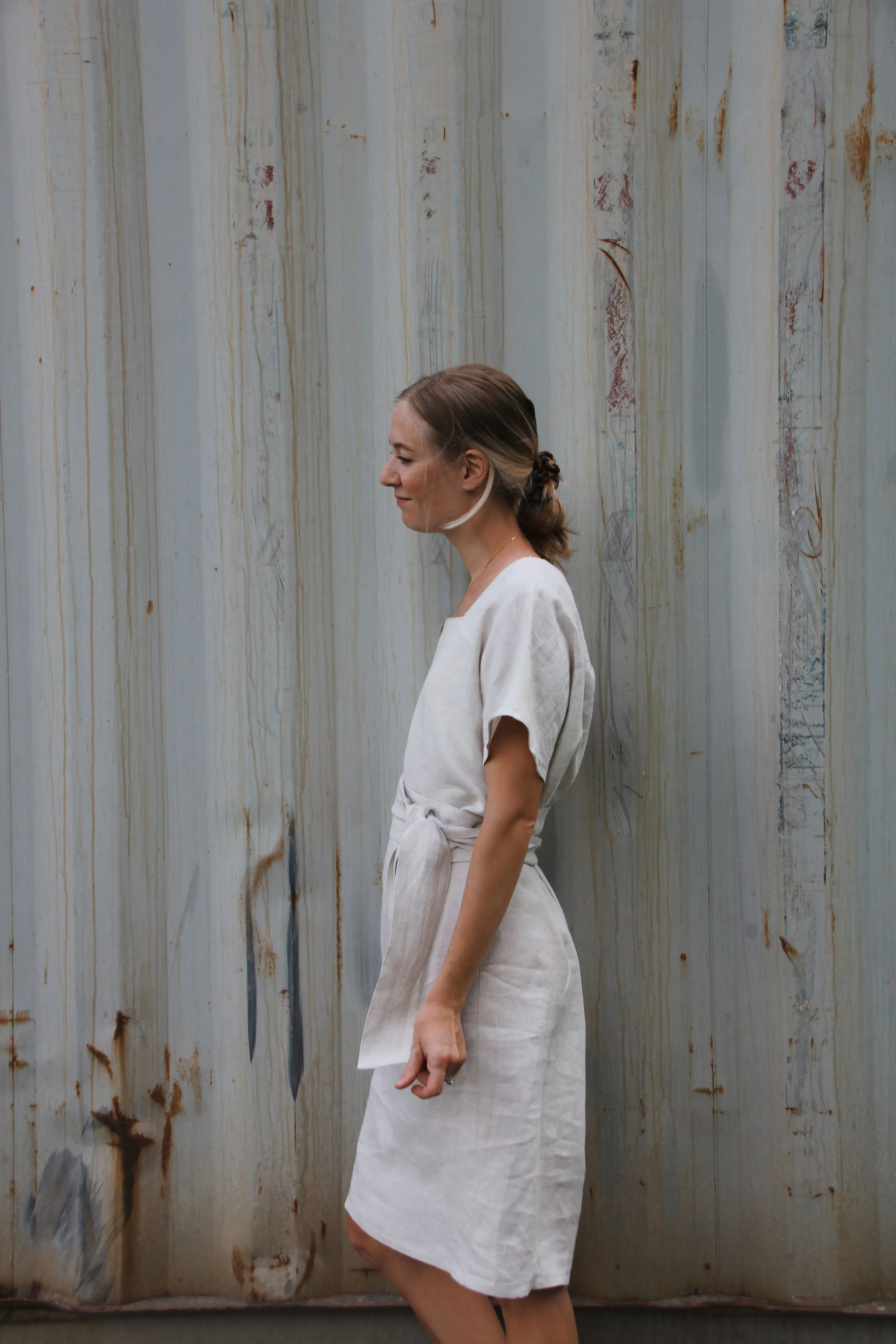 The Sasha Dress - Antique Linen