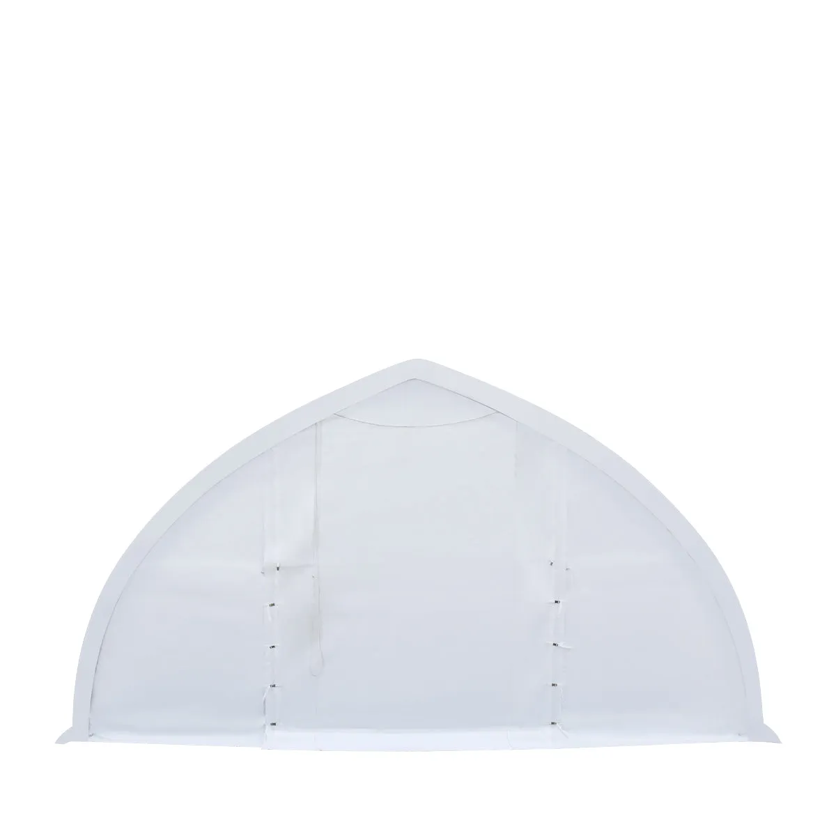 TMG Industrial 30' x 40' Peak Ceiling Storage Shelter with Heavy Duty 11 oz PE Cover & Drive Through Doors, TMG-ST3040E (Previously ST3040)